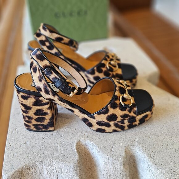 GUCCI  Women's Horsebit sandal size 37+ - Picture 1 of 16